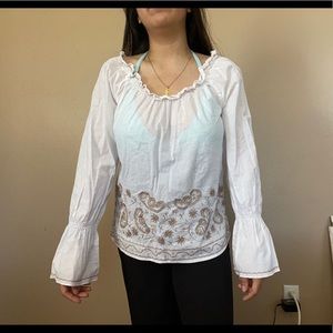 Sunny Leigh White Top Size M